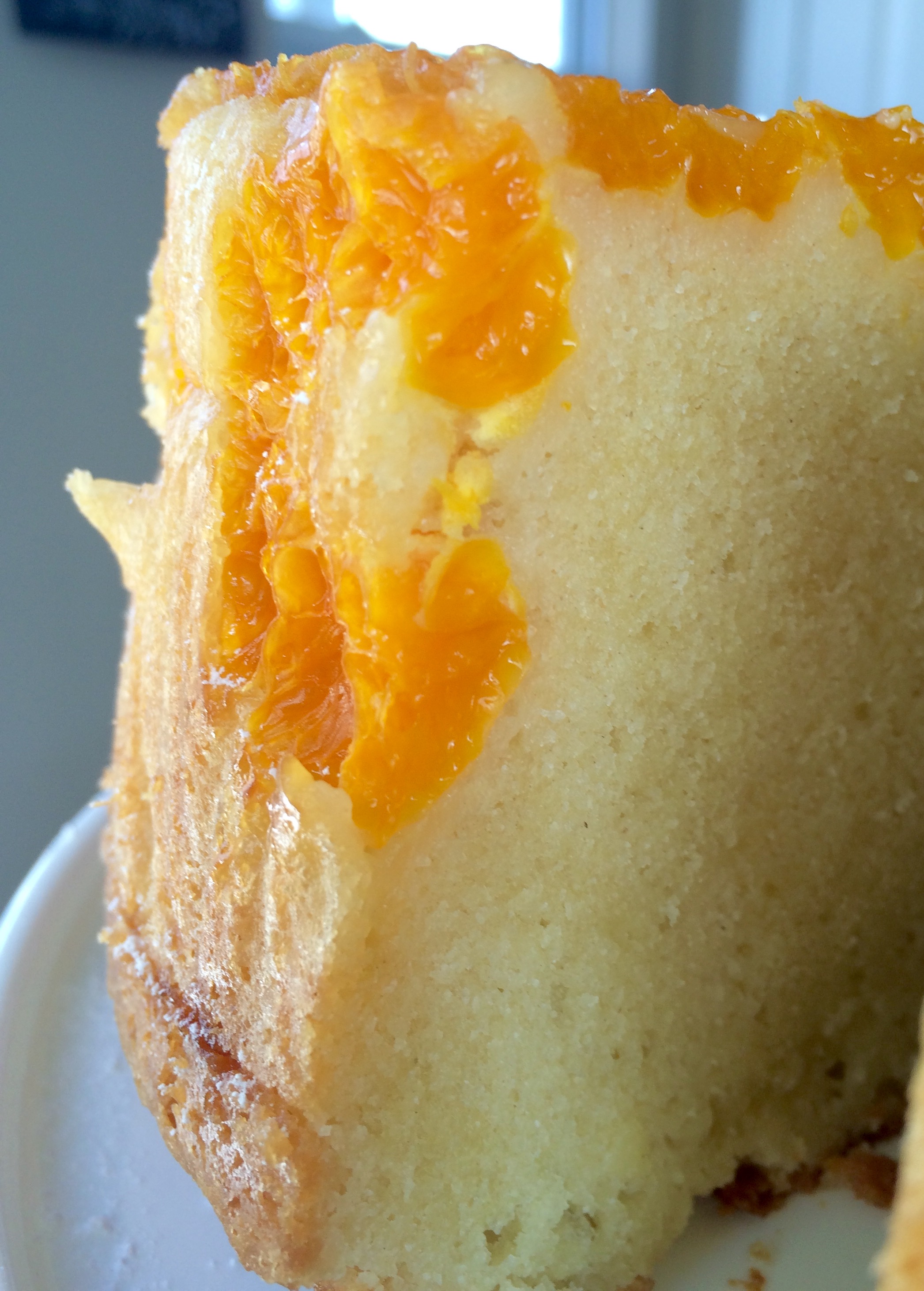 Mandarin Orange Pound Cake Slice